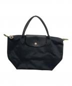 LONGCHAMPロンシャン）の古着「LE PLIAGE GREEN TOP S/折り畳みトートバッグ」｜ブラック