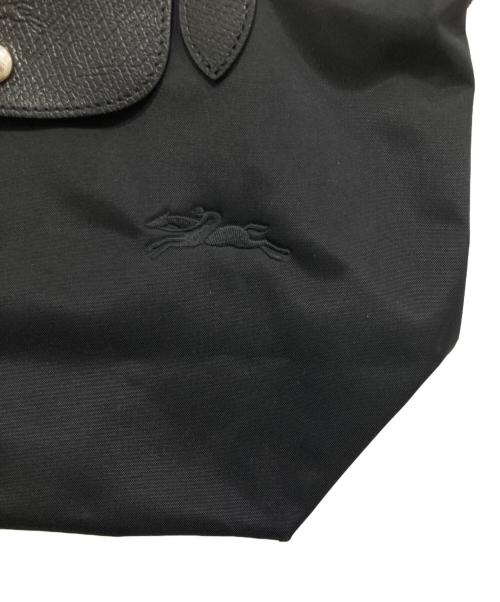 LONGCHAMP（ロンシャン）LONGCHAMP (ロンシャン) LE PLIAGE GREEN TOP S/折り畳みトートバッグ ブラックの古着・服飾アイテム