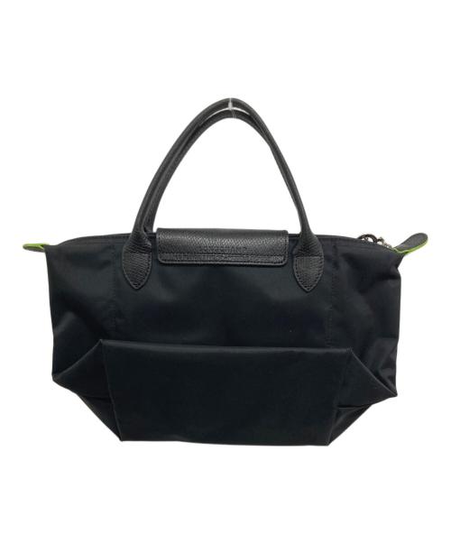 LONGCHAMP（ロンシャン）LONGCHAMP (ロンシャン) LE PLIAGE GREEN TOP S/折り畳みトートバッグ ブラックの古着・服飾アイテム