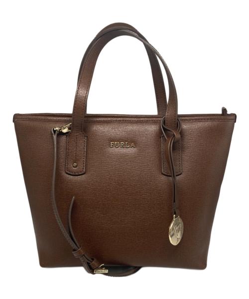 FURLA（フルラ）FURLA (フルラ) 2WAYバッグ ブラウンの古着・服飾アイテム