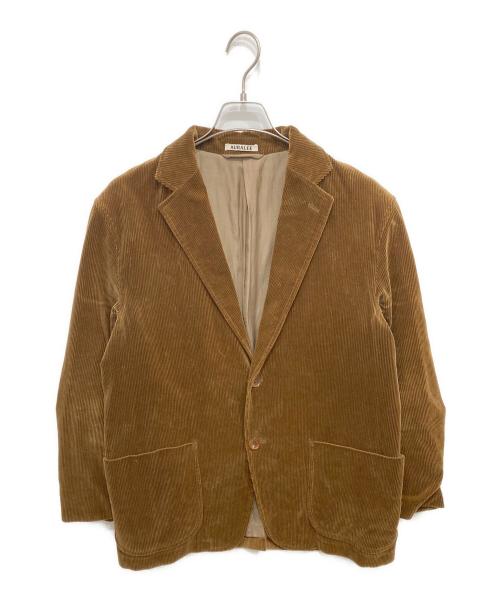 AURALEE（オーラリー）AURALEE (オーラリー) WASHED CORDUROY JACKET/揉み洗い加工コーデュロイテーラードジャケット ブラウン サイズ:SIZE 5の古着・服飾アイテム