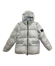 STONE ISLAND（ストーンアイランド）の古着「ガーメントダイナイロンレップスフーデッドダウン/GARMENT DYED CRINKLE REPS R-NY」｜グレー
