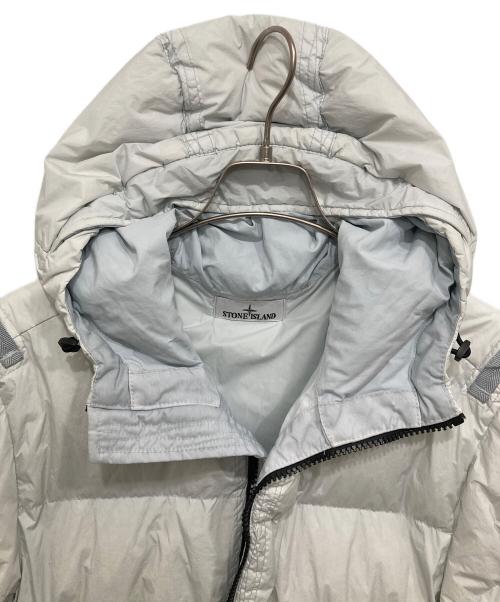 STONE ISLAND（ストーンアイランド）STONE ISLAND (ストーンアイランド) ガーメントダイナイロンレップスフーデッドダウン/GARMENT DYED CRINKLE REPS R-NY グレー サイズ:Mの古着・服飾アイテム