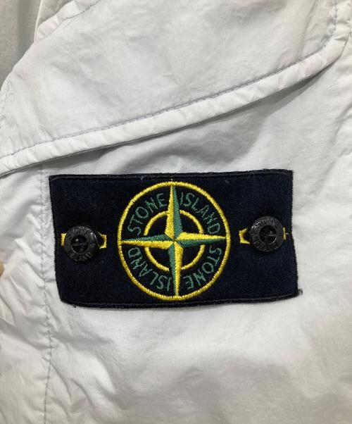 STONE ISLAND（ストーンアイランド）STONE ISLAND (ストーンアイランド) ガーメントダイナイロンレップスフーデッドダウン/GARMENT DYED CRINKLE REPS R-NY グレー サイズ:Mの古着・服飾アイテム