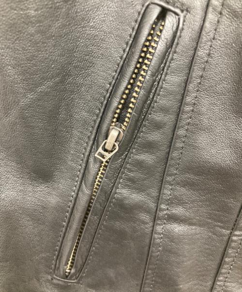 HARLEY-DAVIDSON（ハーレーダビッドソン）HARLEY-DAVIDSON (ハーレーダビッドソン) バックロゴピッグレザーベスト ブラック サイズ:1Wの古着・服飾アイテム