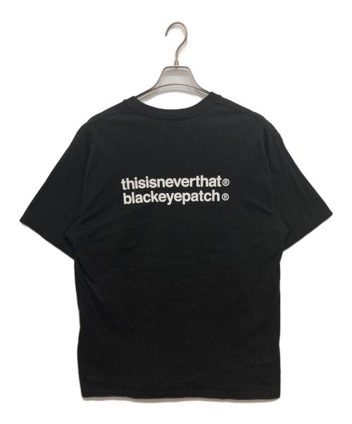 THE BLACK EYE PATCH（ブラックアイパッチ）THE BLACK EYE PATCH (ブラックアイパッチ) thisisneverthat (ディスイズネバーザット) プリントTシャツ ブラック サイズ:Lの古着・服飾アイテム