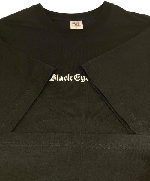 THE BLACK EYE PATCH（ブラックアイパッチ）THE BLACK EYE PATCH (ブラックアイパッチ) Times Tee/プリントTシャツ ブラック サイズ:Lの古着・服飾アイテム