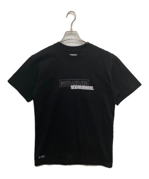NEIGHBORHOOD（ネイバーフッド）NEIGHBORHOOD (ネイバーフッド) WIND AND SEA (ウィンダンシー) NHWDS-1 / C-TEE.SS/コラボプリントTシャツ ブラック サイズ:Mの古着・服飾アイテム