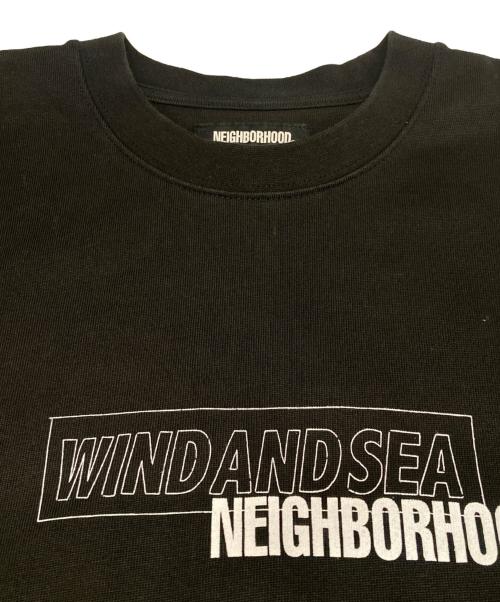 NEIGHBORHOOD（ネイバーフッド）NEIGHBORHOOD (ネイバーフッド) WIND AND SEA (ウィンダンシー) NHWDS-1 / C-TEE.SS/コラボプリントTシャツ ブラック サイズ:Mの古着・服飾アイテム