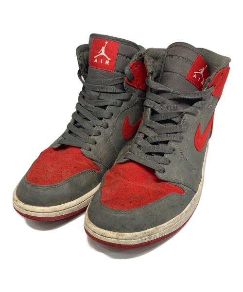 NIKE（ナイキ）NIKE (ナイキ) AirJordan 1 Retro High Camo 3M Bred グレー×レッド サイズ:27.5cmの古着・服飾アイテム