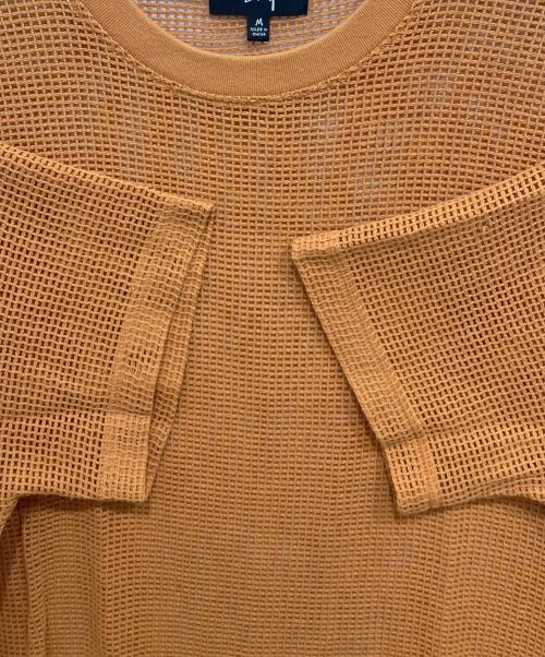 stussy（ステューシー）stussy (ステューシー) COTTON MESH SS CREW オレンジ サイズ:Mの古着・服飾アイテム