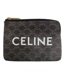 CELINE（セリーヌ）の古着「トリオンフ コインケース」｜ブラウン