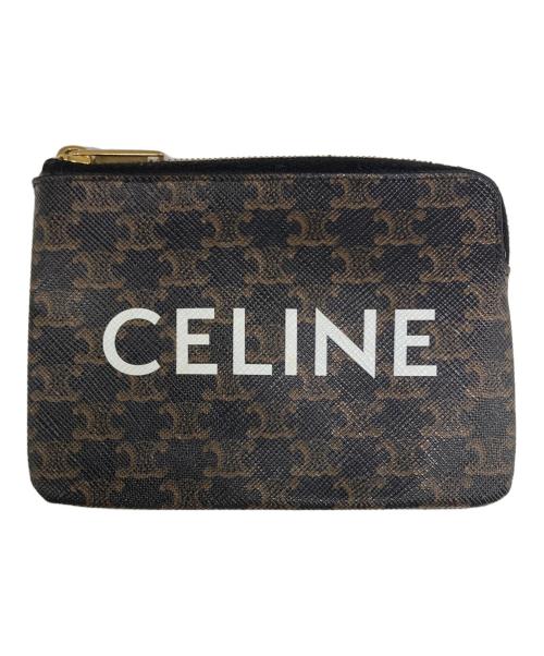 CELINE（セリーヌ）CELINE (セリーヌ) トリオンフ コインケース ブラウンの古着・服飾アイテム