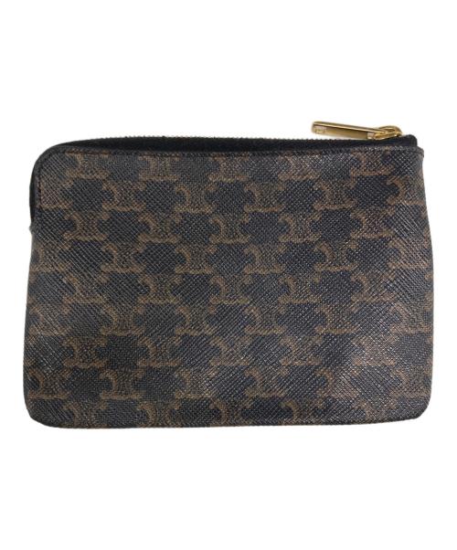 CELINE（セリーヌ）CELINE (セリーヌ) トリオンフ コインケース ブラウンの古着・服飾アイテム