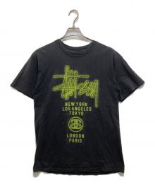 stussy（ステューシー）の古着「ワールドツアーTシャツ」｜ブラック