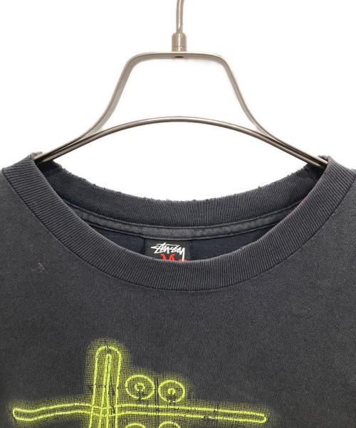 stussy（ステューシー）stussy (ステューシー) ワールドツアーTシャツ ブラック サイズ:Mの古着・服飾アイテム