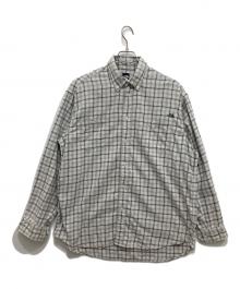 THE NORTH FACE（ザ ノース フェイス）の古着「ロングスリーブフロストフォージフランネルシャツ」｜ホワイト×グレー