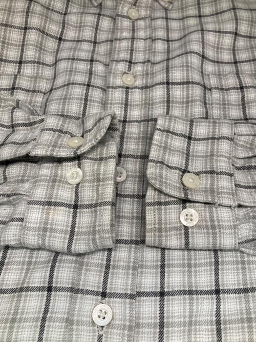 THE NORTH FACE（ザ ノース フェイス）THE NORTH FACE (ザ ノース フェイス) ロングスリーブフロストフォージフランネルシャツ ホワイト×グレー サイズ:Mの古着・服飾アイテム