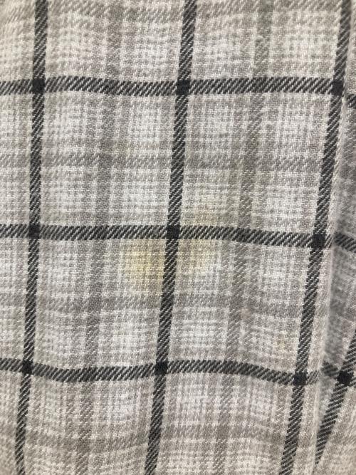 THE NORTH FACE（ザ ノース フェイス）THE NORTH FACE (ザ ノース フェイス) ロングスリーブフロストフォージフランネルシャツ ホワイト×グレー サイズ:Mの古着・服飾アイテム