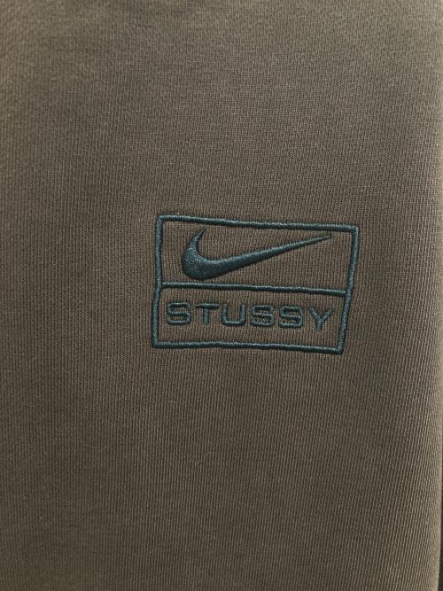 NIKE（ナイキ）NIKE (ナイキ) stussy (ステューシー) STONE WASHED FLEECE ZIP HOODIE ブラウン サイズ:Mの古着・服飾アイテム