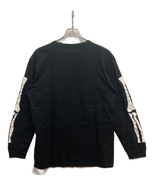 VANSON（バンソン）VANSON (バンソン) BONE L/S TEE ブラック サイズ:Lの古着・服飾アイテム