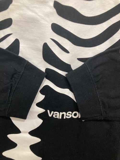 VANSON（バンソン）VANSON (バンソン) BONE L/S TEE ブラック サイズ:Lの古着・服飾アイテム