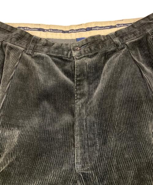 POLO RALPH LAUREN（ポロ・ラルフローレン）POLO RALPH LAUREN (ポロ・ラルフローレン) 2タックコーデュロイパンツ ブラック サイズ:86cm (W34)の古着・服飾アイテム