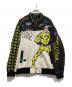 DC COMICS（ディーシーコミックス）の古着「00s Riddler レーシングジャケット」｜ホワイト×ブラック