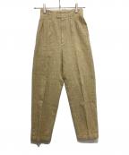 6(ROKU) BEAUTY&YOUTHロク ビューティーアンドユース）の古着「BACK GOMU PANTS/パンツ」｜ベージュ