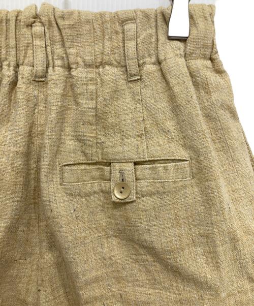 6(ROKU) BEAUTY&YOUTH（ロク ビューティーアンドユース）6(ROKU) BEAUTY&YOUTH (ロク ビューティーアンドユース) BACK GOMU PANTS/パンツ ベージュ サイズ:34の古着・服飾アイテム