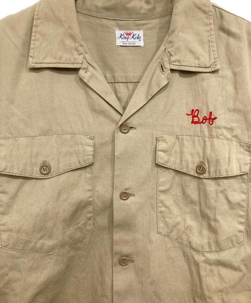 King Kole（キングコール）King Kole (キングコール) 60’sマチ付ワークシャツ ベージュ サイズ:不明の古着・服飾アイテム
