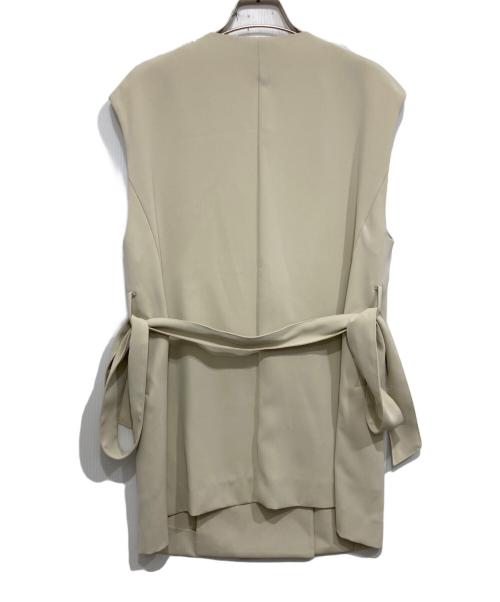 PLST（プラステ）PLST (プラステ) ベルト付ジレ ベージュ サイズ:Mの古着・服飾アイテム