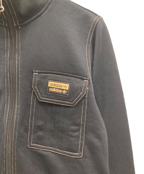 adidas（アディダス）adidas (アディダス) ショート丈ダブルジップトラックジャケット ブラック サイズ:XSの古着・服飾アイテム