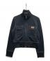 adidas（アディダス）の古着「ショート丈ダブルジップトラックジャケット」｜ブラック