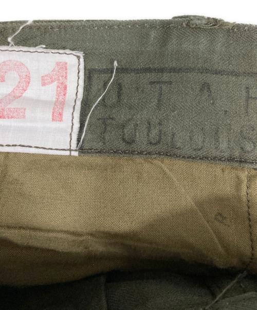 French Army（フランス軍）French Army (フランス軍) M-47後期カーゴパンツ グリーン サイズ:21の古着・服飾アイテム