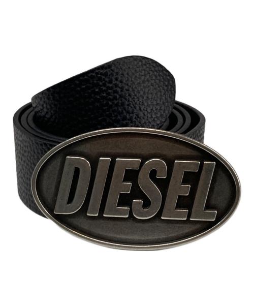 DIESEL（ディーゼル）DIESEL (ディーゼル) ロゴバックルベルト ブラックの古着・服飾アイテム