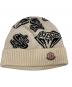 MONCLER（モンクレール）の古着「BERRETTO TRICOT ジャガードニット帽」｜ホワイト