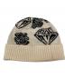 MONCLER (モンクレール) BILLIONAIRE BOYS CLUB (ビリオネアボーイズクラブ) BERRETTO TRICOT ジャガードニット帽 ホワイト サイズ:FREE：15000円