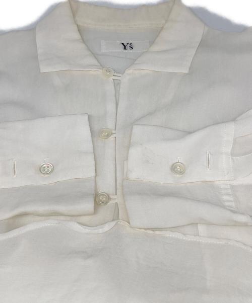 Y's（ワイズ）Y's (ワイズ) レーヨンシアーシャツ ホワイト サイズ:FREEの古着・服飾アイテム