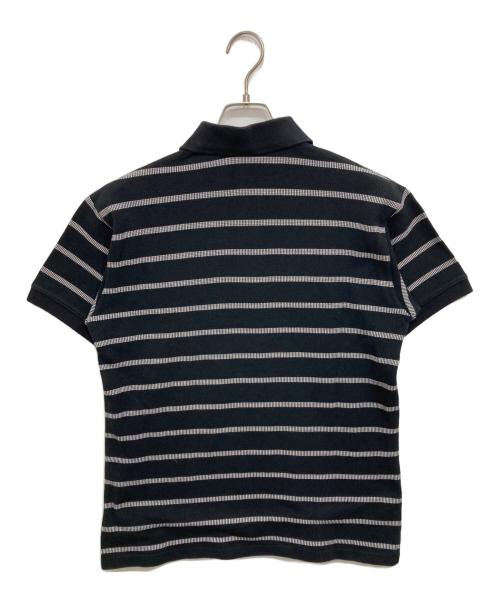 ISSEY MIYAKE DESIGN STUDIO（イッセイミヤケ）ISSEY MIYAKE DESIGN STUDIO (イッセイミヤケ) ボーダーポロシャツ ブラック サイズ:Mの古着・服飾アイテム