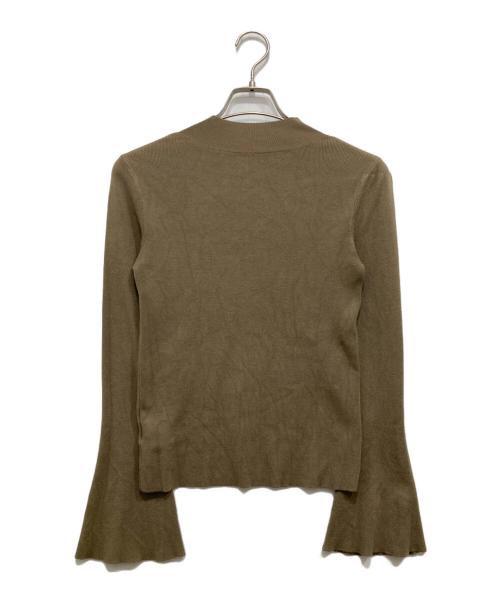FRAY ID（フレイ アイディー）FRAY ID (フレイ アイディー) 2WAYショルダーニットコンビワンピ カーキ サイズ:SIZE1の古着・服飾アイテム