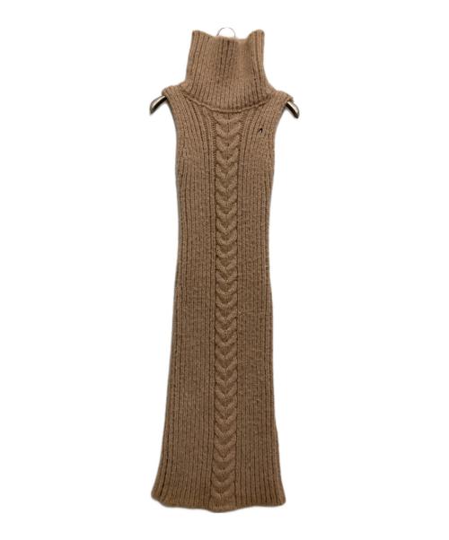 ANDMARY（アンドマリー）ANDMARY (アンドマリー) Jose knit cardigan set dress ベージュ サイズ:FREE 未使用品の古着・服飾アイテム