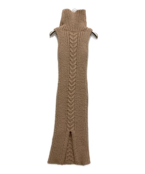 ANDMARY（アンドマリー）ANDMARY (アンドマリー) Jose knit cardigan set dress ベージュ サイズ:FREE 未使用品の古着・服飾アイテム