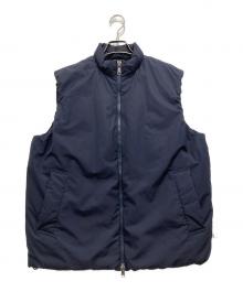 ORCIVAL（オーシバル）の古着「POLYESTER TAFFETA DOWN STAND COLLAR VEST/スタンドカラーダウンベスト」｜ネイビー
