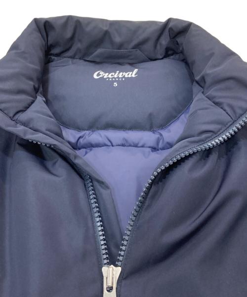 ORCIVAL（オーシバル）ORCIVAL (オーシバル) POLYESTER TAFFETA DOWN STAND COLLAR VEST/スタンドカラーダウンベスト ネイビー サイズ:SIZE5の古着・服飾アイテム