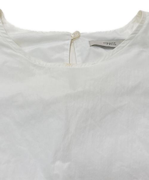 LE PHIL（ル フィル）LE PHIL (ル フィル) ギャザータイプライターブラウス ホワイト サイズ:FREEの古着・服飾アイテム