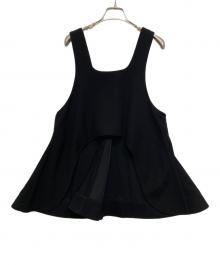 ENFOLD（エンフォルド）の古着「2WAY FLARE VEST」｜ブラック