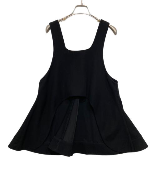 ENFOLD（エンフォルド）ENFOLD (エンフォルド) 2WAY FLARE VEST ブラック サイズ:38の古着・服飾アイテム