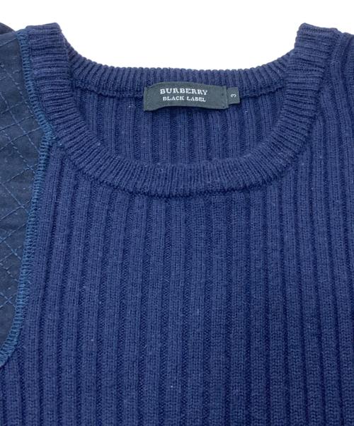 BURBERRY BLACK LABEL（バーバリーブラックレーベル）BURBERRY BLACK LABEL (バーバリーブラックレーベル) ハンティングニット ネイビー サイズ:SIZE3の古着・服飾アイテム