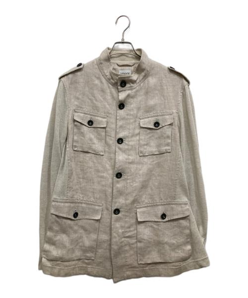 ARMANI COLLEZIONI（アルマーニ コレツィオーニ）ARMANI COLLEZIONI (アルマーニ コレツィオーニ) リネンジャケット アイボリー サイズ:不明の古着・服飾アイテム
